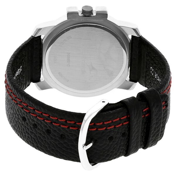 Fastrack Quartz Analog Black Dial Leather Strap Watch for Guys - image number 3