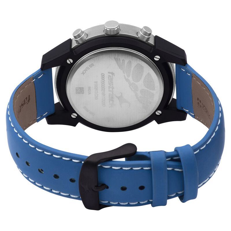 Fastrack Modular Quartz Analog White Dial Leather Strap Watch for Guys - image number 4