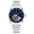 Tommy Hilfiger Automatic Automatic Blue Dial Silver Stainless Steel Strap Watch For Men - image number 0