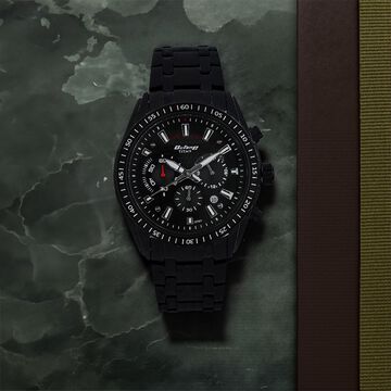 Titan Quartz Chronograph Black Dial Stainless Steel Strap Watch for Men