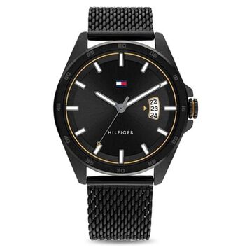 Tommy Hilfiger Quartz Analog Black Dial Stainless Steel Strap Watch for Men