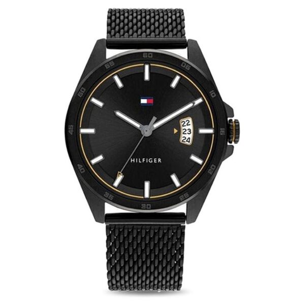 Tommy Hilfiger Quartz Analog Black Dial Stainless Steel Strap Watch for Men - image number 0