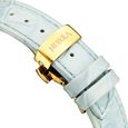 Titan Nebula Lotus 18 KT Gold Quartz Analog Blue Mother of Pearl Dial Leather Strap Watch For Women - image number 4