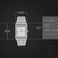 Titan Quartz Analog with Date White Dial Stainless Steel Strap Watch for Men - image number 2