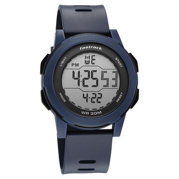 Fastrack Streetstyle Digital Dial Blue Polyether Strap Watch For Unisex