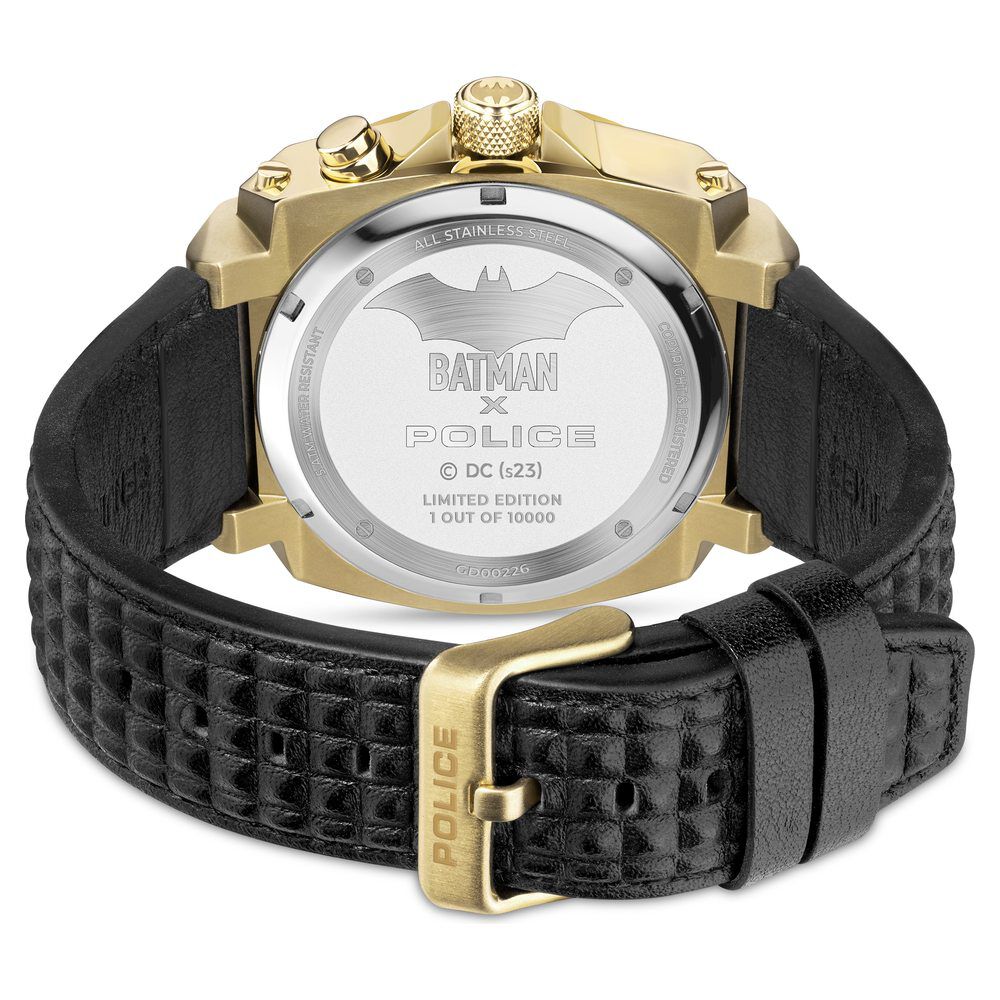 Buy Online Police Batman Quartz Analog With Back light Black Round