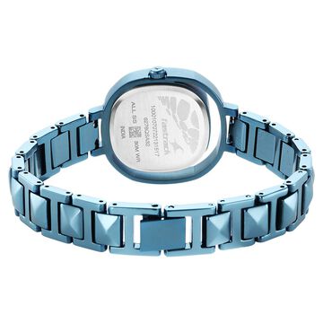 Fastrack Opulence Quartz Analog Blue Dial Metal Strap Watch for Girls