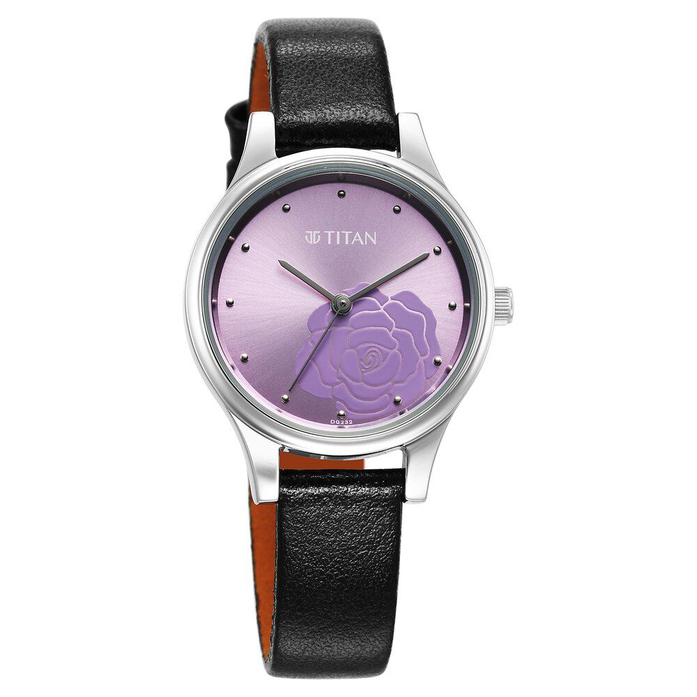 Titan purple 9743sm01 women's watch outlet