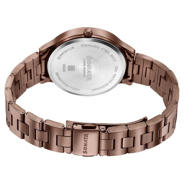 Sonata Women's Work Wear beautiful brown Watch - Premium Multifunction design for everyday style - image number 5