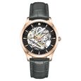 Kenneth Cole Automatic Black Dial Leather Strap Watch for Women - image number 0