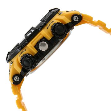 SF Xtreme Gears Quartz Digital Analog Digital Black Dial Yellow Plastic Strap Watch For Men