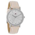 Tommy Hilfiger Quartz Analog Silver Dial Leather Strap Watch for Women - image number 1