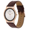 Titan Edge Xerxes Desai Quartz Analog Silver Dial Brown Leather Strap Watch For Unisex - image number 2