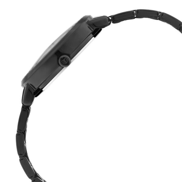 Titan Women's Regal: Roman Numeral Black Dial & Metal Strap Watch - image number 4