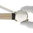 22 mm Black Genuine Leather Strap for Men - image number 5