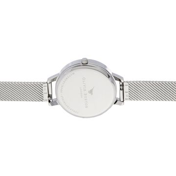 Olivia Burton Quartz Analog Silver Dial Stainless Steel Strap Watch for Women
