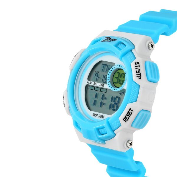 Zoop Digital Dial Blue PU Strap Watch For Kids - image number 1