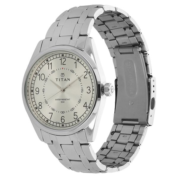 Titan Workwear Silver Dial Analog Stainless Steel Strap watch for Men - image number 1
