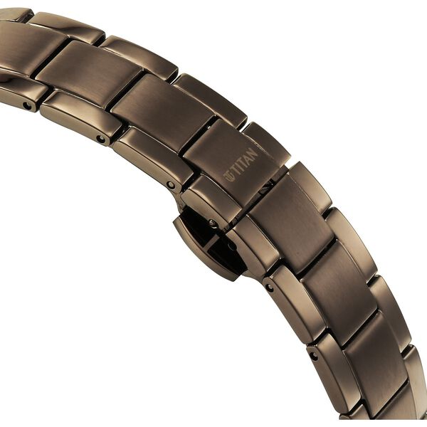 Edge Velora Quartz Analog Brown Dial Brown Stainless Steel Strap Watch For Women - image number 4