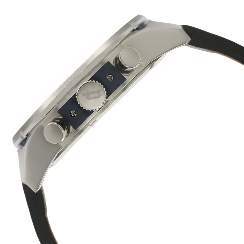 Police Orologio Uomo PL14537JS.03A – Cassa Acciaio, Cinturino Pelle Blu, Design Ribelle - 5