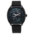 Fastrack Tick Tock Quartz Multifunction Green Dial Leather Strap Watch For Guys - image number 0