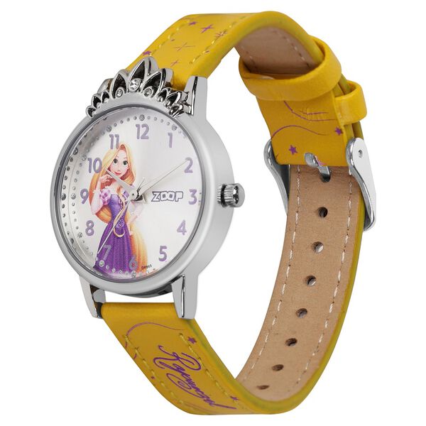 Zoop Disney Rapunzel Analog Watch with Silver Dial & Yellow Strap for Girls Kids, from House of Titan - image number 5