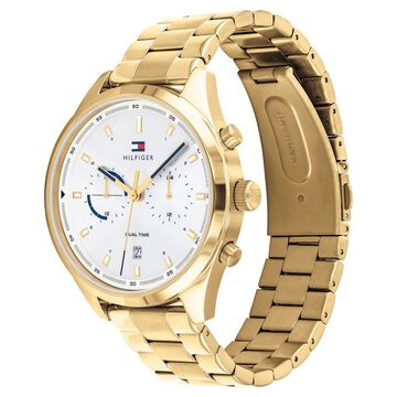 Tommy Hilfiger Quartz Multifunction Silver Dial Stainless Steel Strap Watch for Men