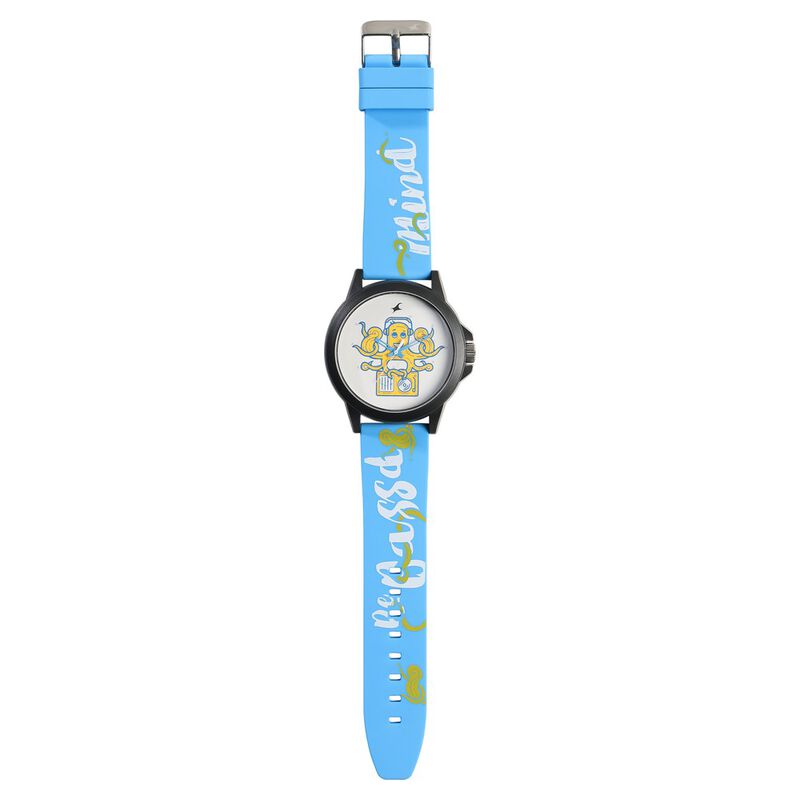 Fastrack Wicked Lines Quartz Analog Multicoloured Dial Silicone Strap Unisex Watch - image number 5