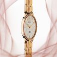 Titan Edge Metal Ladies Allure Quartz Analog Mother Of Pearl Dial Rose Gold Stainless Steel Strap Watch For Women - image number 2