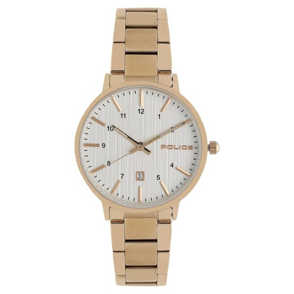 Police Quartz Analog with Date White Dial Stainless Steel Strap Watch for Men - image number 0