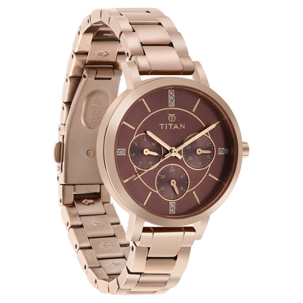 Titan rose hotsell gold watch ladies