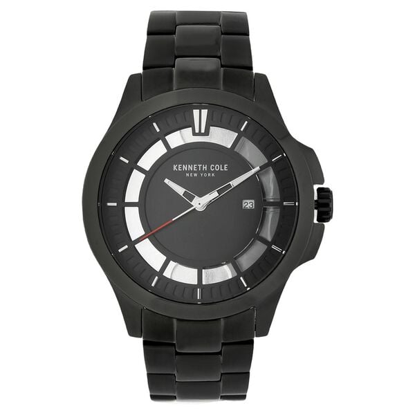 Kenneth Cole Quartz Analog with Date Black Dial Stainless Steel Strap Watch for Men - image number 0