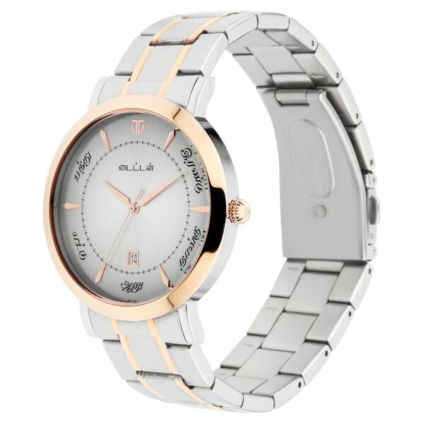 Titan Namma Tamil Nadu White Dial Analog with Date Stainless Steel Strap Watch for Men - image number 2