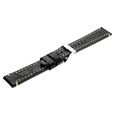 20 mm Black Genuine Leather Straps for Men - image number 3