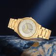 Titan Quartz Analog with Day and Date Yellow Dial Metal Strap Watch for Men - image number 0