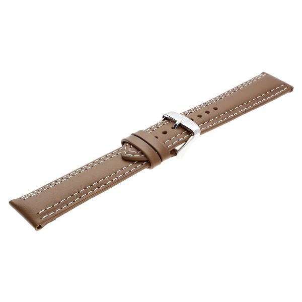 22 mm Brown Genuine Leather Straps for Men - image number 3