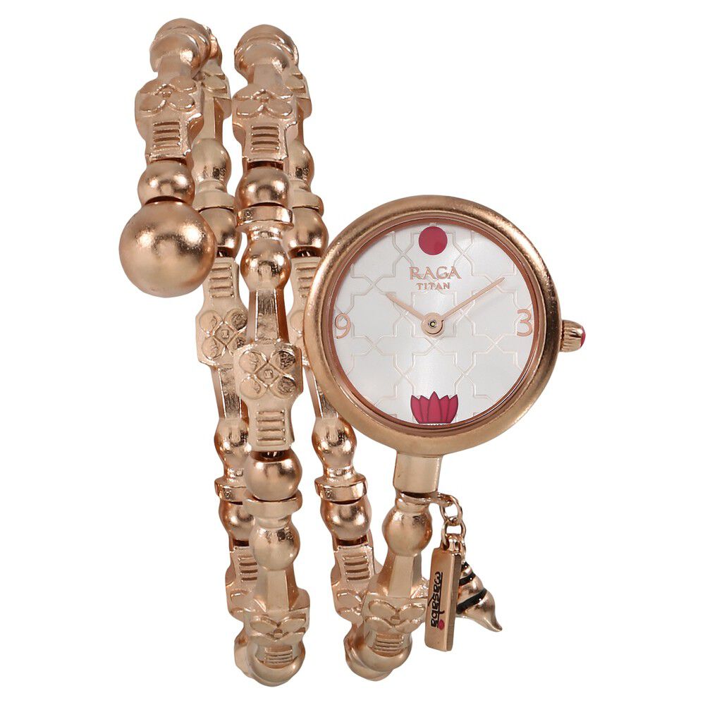 Buy Online Titan Raga X Masaba Silver Dial Women Watch With Metal Strap 95074wm01 Titan