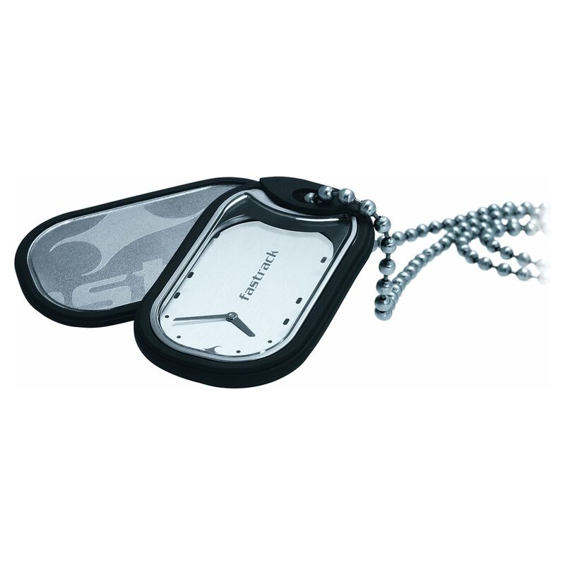 Fastrack Quartz Analog Silver Dial Metal Strap Watch for Guys