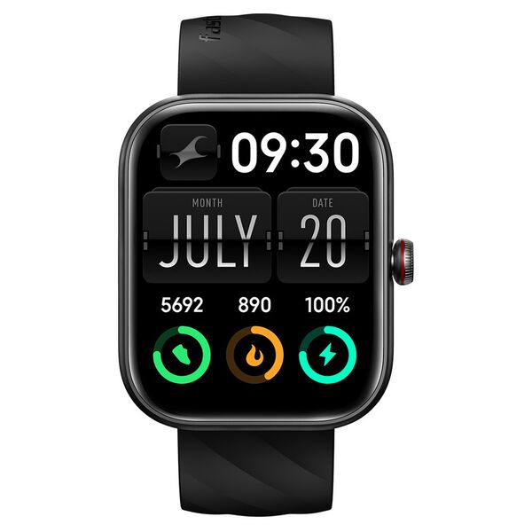 Fastrack Kruz+ 4.85 CM Super HD Display with Functional Crown with Black Silicone Strap Smart Watch for Unisex - image number 0