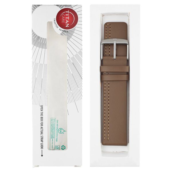 22 mm Brown Genuine Leather Straps for Men - image number 5