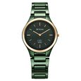 Titan Edge Bicolour Quartz Analog Green Dial Green Ceramic Strap Watch For Women - image number 0