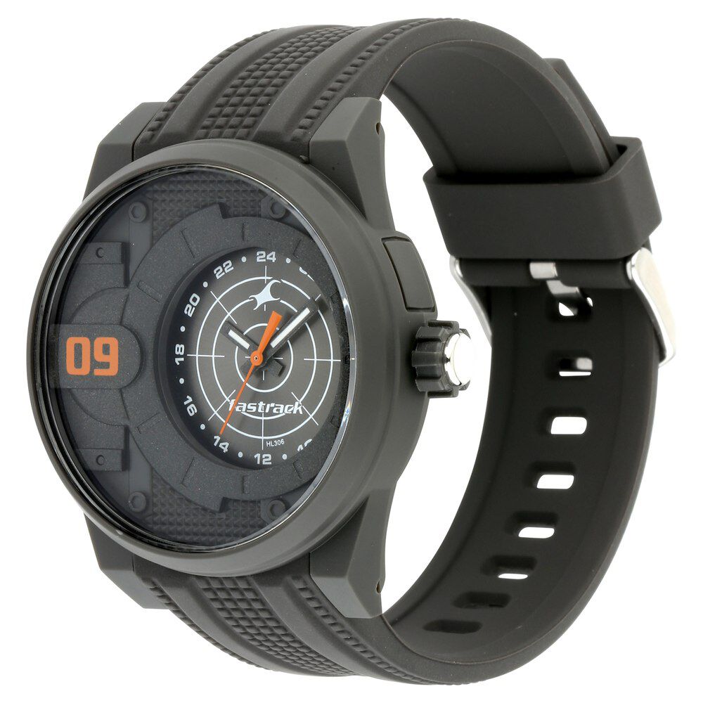 Trendies grey dial silicone strap on sale watch