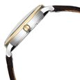Titan Elegance Analog with Small Second and White Dial Brown Leather Strap Watch for Men - image number 4