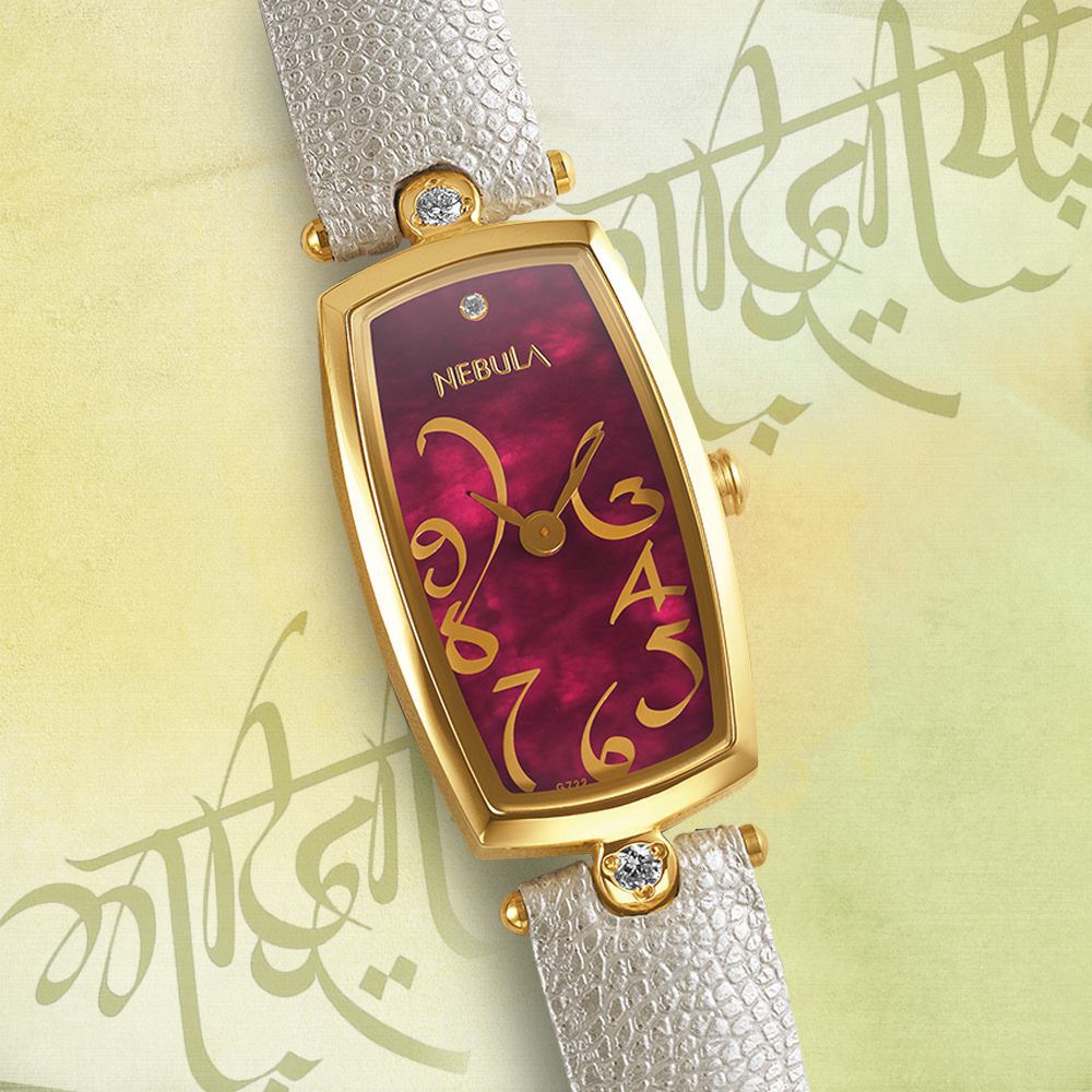 Buy Online Titan Nebula Calligraphy Quartz Analog 18 Karat Solid Gold Watch for Women nm5541dl02 Titan