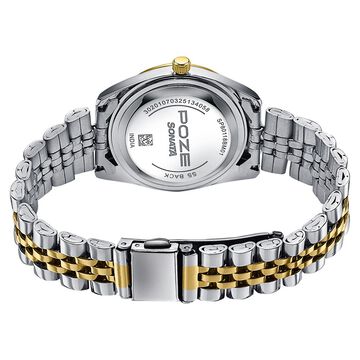 Sonata Poze Quartz Analog Green Dial Two Toned Colour Stainless Steel Strap Watch For Women