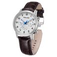 Police Quartz Multifunction White Dial Leather Strap Watch for Men - image number 2