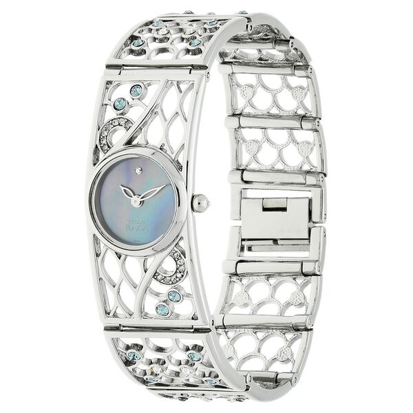 Titan Quartz Analog Mother of Pearl Dial Stainless Steel Strap Watch for Women - image number 1