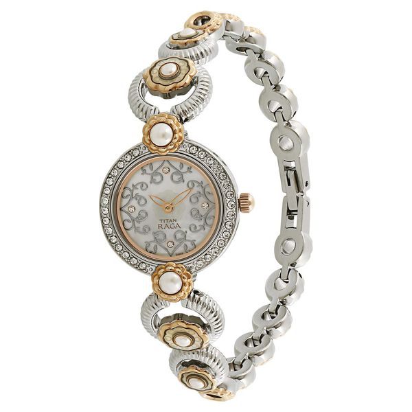 Titan Quartz Analog Multicoloured Dial Metal Strap Watch for Women - image number 1