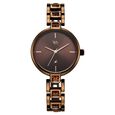 Vyb Manifester By Fastrack Quartz Analog Brown Dial Brown Metal Strap Watch For Girls - image number 1