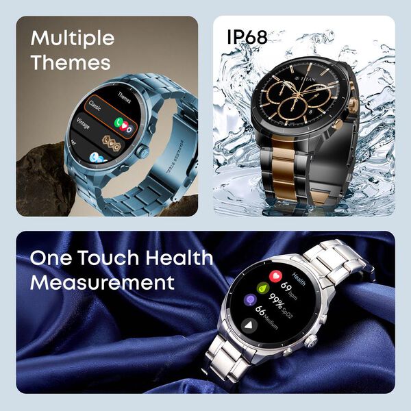 Titan Heritage Premium Smartwatch with All SS Design, 3.6 CM AMOLED Display, BT Calling, Advanced Chipset, Titan Health - image number 6
